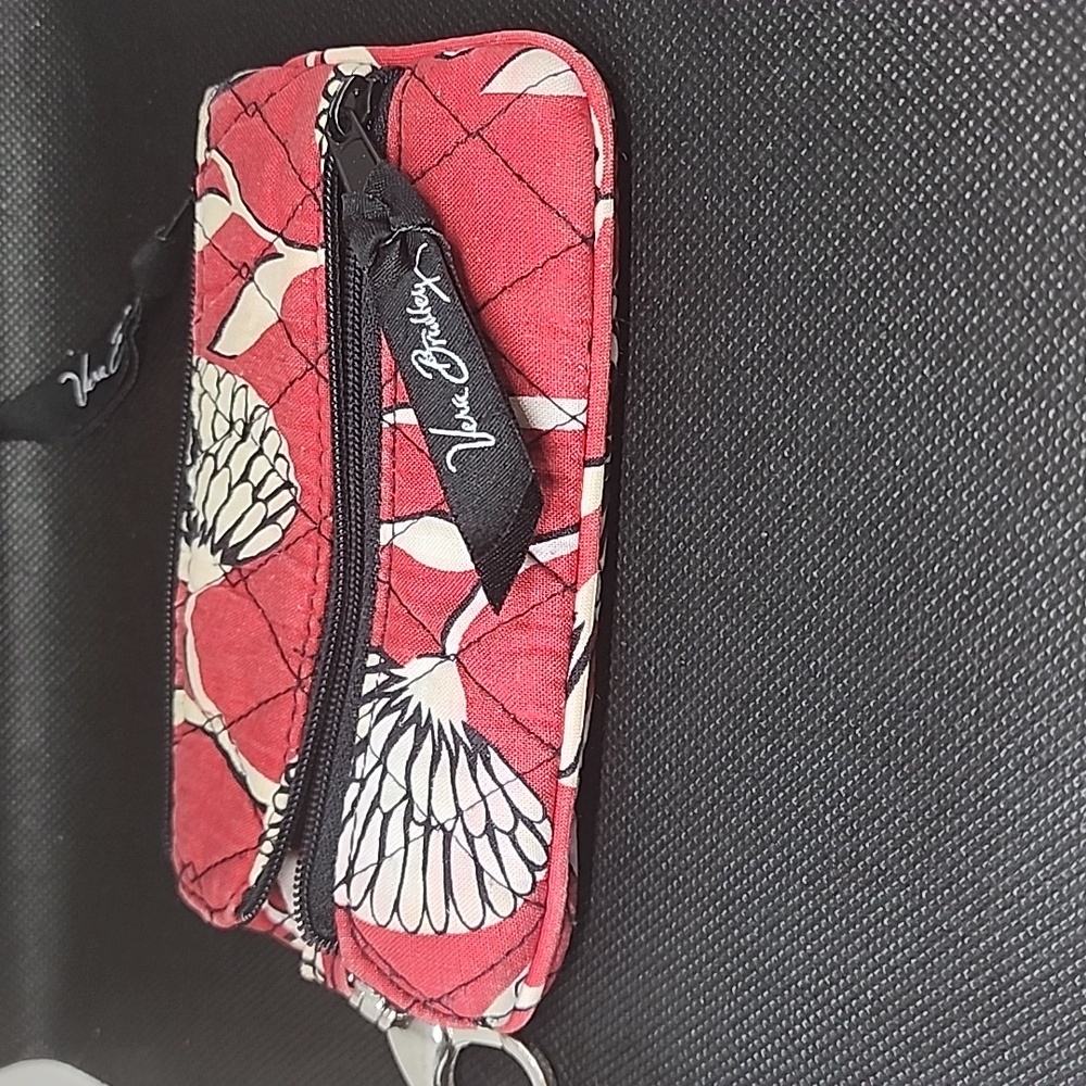 VERA BRADLEY KEYCHAIN FABRIC WALLET Pre-Loved  5x4"